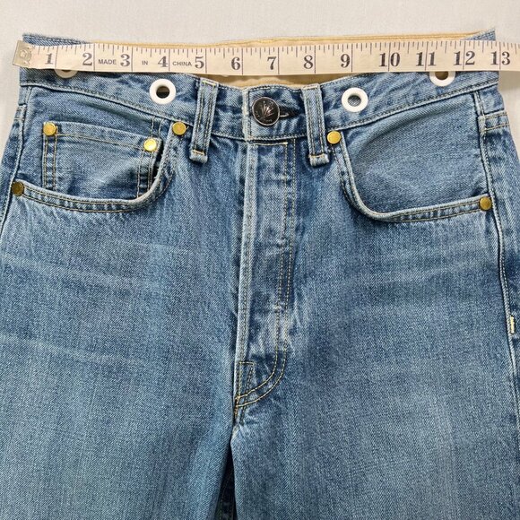 Rag & Bone Trompe L'Oeil Selvedge Cuff Grommet Jeans Size 24 - Picture 10 of 15